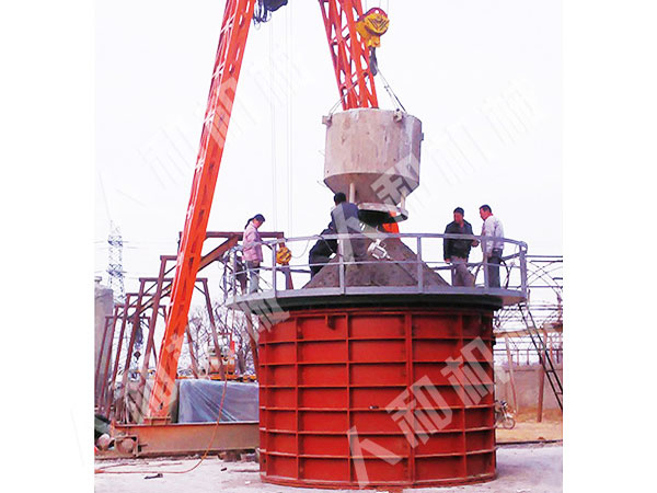 Vertical vibration mould